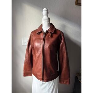 Coach Brown Leather Jacket